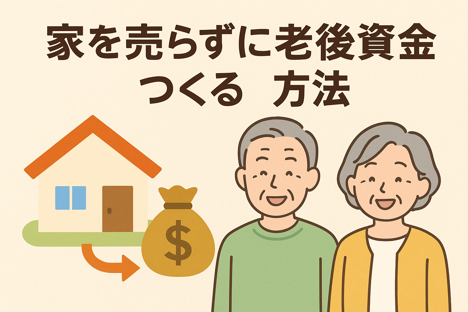 家を売らずに老後資金をつくる方法 — リバースモーゲージの解説
