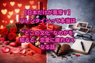【日本だけが異常？】バレンタインって本当は“どこの文化”なのかを知ると、恋愛に疲れなくなる話