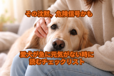 その沈黙、危険信号かも。愛犬が急に元気がない時に読むチェックリスト