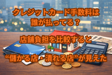 クレジットカード手数料は誰が払ってる？店舗負担を比較すると“儲かる店・潰れる店”が見えた