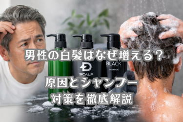 男性の白髪はなぜ増える？原因とシャンプー対策を徹底解説