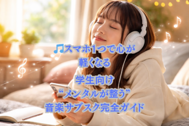 🎵スマホ1つで心が軽くなる｜学生向け“メンタルが整う”音楽サブスク完全ガイド