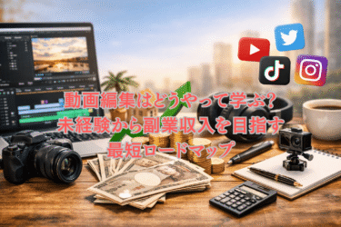 動画編集はどうやって学ぶ？未経験から副業収入を目指す最短ロードマップ